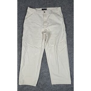 VTG 90s Levi's Silver Tab Baggy White Cotton Pants Men's Size 38x30